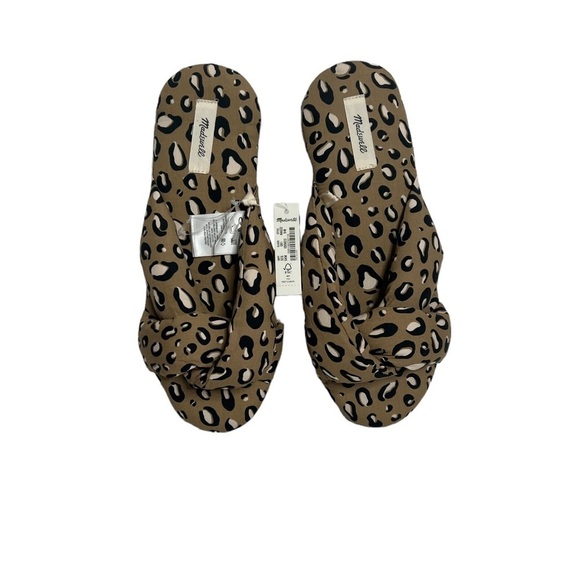 Madewell Crisscross Scuff Animal Print Slippers - Picture 6 of 11